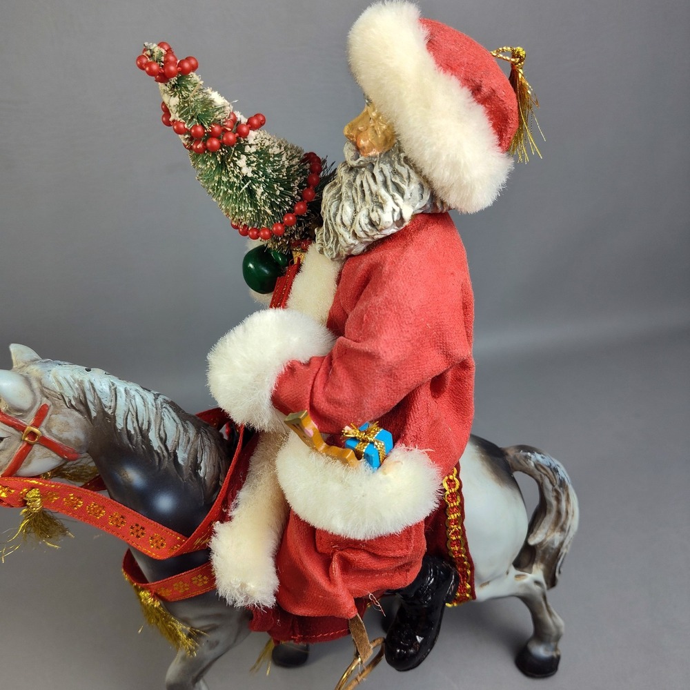 Vintage Possible Dreams Clothtique The Magic of Christmas Santa On Horse 1991 - Picture 10 of 16